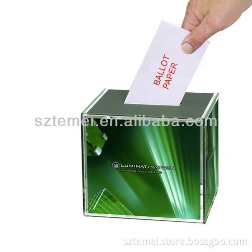 customized acrylic donation box